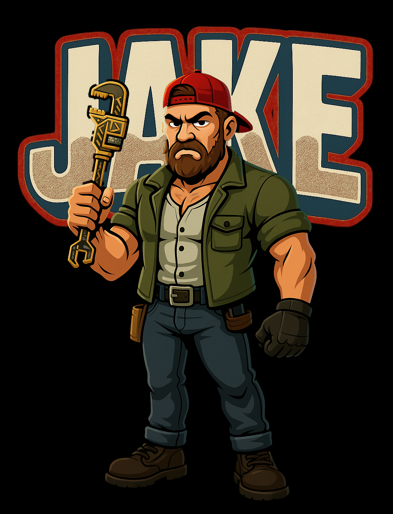 Jake, a skilled plumber character from Plumber AI